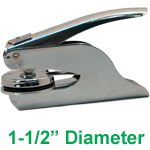 Pocket Embossing Seal<br>1.5" Diameter