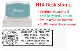 Arizona Notary Desk Stamp