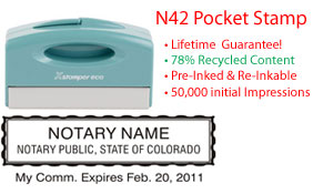 Colorado Notary Pocket Stamp