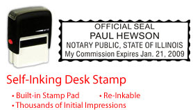 IL-NOTARY-SELF-INKER - Illinois Notary Self Inking Stamp