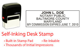 MD-NOTARY-SELF-INKER - Maryland Notary Self Inking Stamp