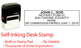 ME-NOTARY-SELF-INKER - Maine Notary Self Inking Stamp