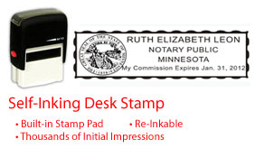 MN-NOTARY-SELF-INKER - Minnesota Notary Self Inking Stamp