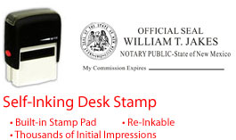 NM-NOTARY-SELF-INKER - New Mexico Notary Self Inking Stamp