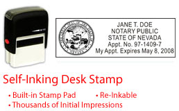 NV-NOTARY-SELF-INKER - Nevada Notary Self Inking Stamp