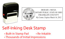 OH-NOTARY-SELF-INKER - Ohio Notary Self Inking Stamp