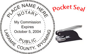 Wyoming Notary Pocket Seal