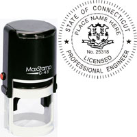 Connecticut Professional Engineer Self-Inking Stamp