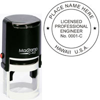Hawaii Professional Engineer Self-Inking Stamp