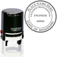 Mississippi Professional Engineer Self-Inking Stamp
