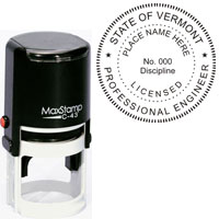 Vermont Professional Engineer Self-Inking Stamp